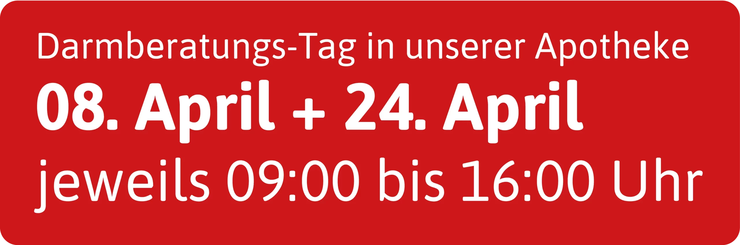 BA Darmgesundheit Datumsblock - 08.04. und 24.04.2026